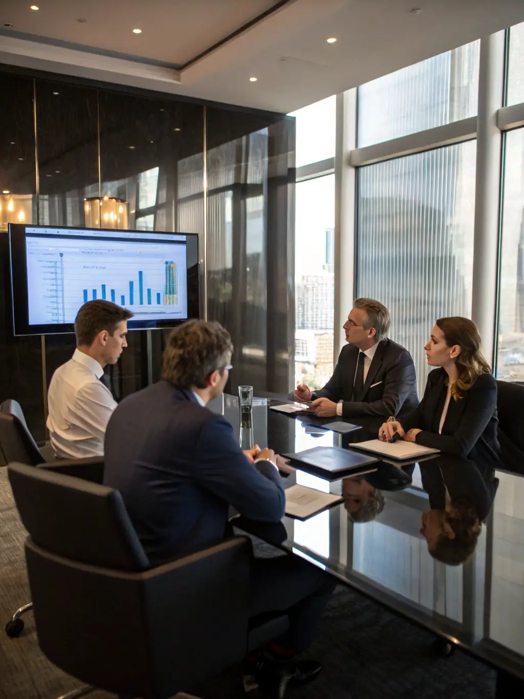 A graph showing exponential growth, overlaid on an image of diverse business professionals collaborating, representing Modularequity's focus on high-growth potential.